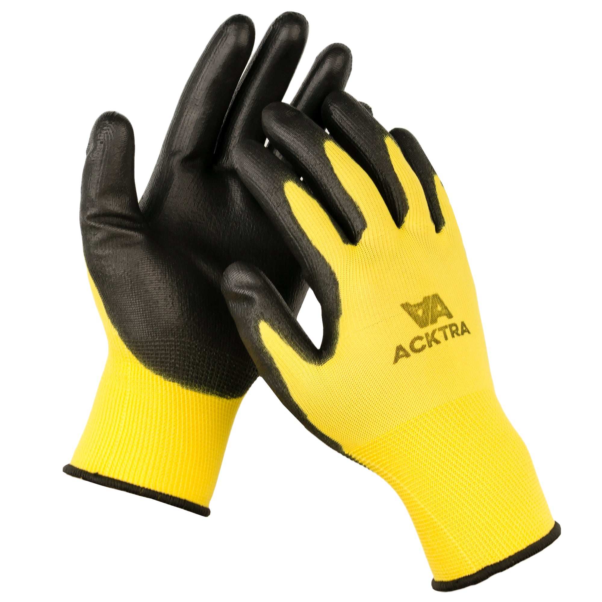 JM-FUHAND Ultra-Thin Polyurethane(PU) Coated safety Work Gloves-12  Pairs,for Men and Women,for Precision Work,Ideal for Light Duty