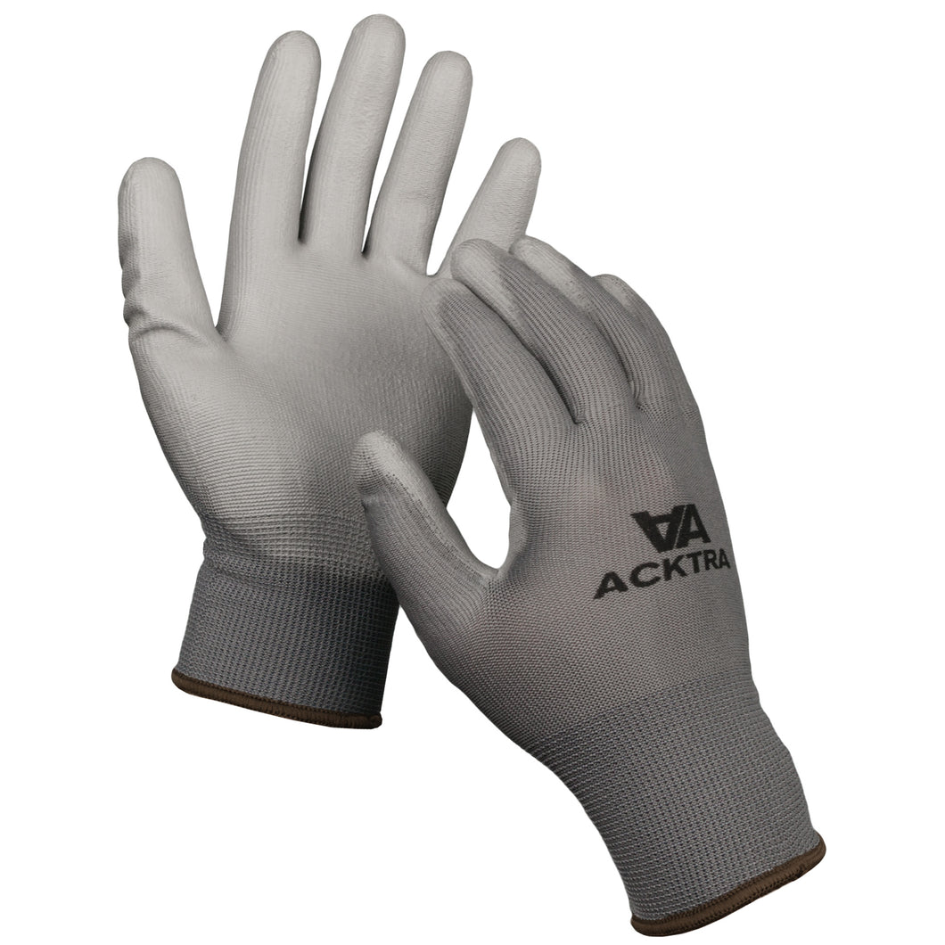3M Ultra Thin Grey Work Gloves Bulk Nitrile Palm Coated Nylon Shell 10  Pairs