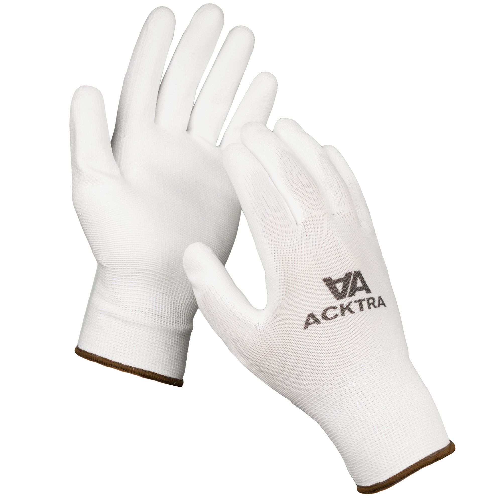 ACKTRA Safety WORK GLOVES, 15G Seamless Grey Nylon Spandex Shell