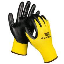 ACKTRA Wholesale Pack of 120 Pairs Nitrile Coated Nylon Safety WORK GLOVES, Knit Wrist Cuff, Multipurpose, for Men & Women, WG003