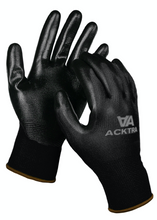 ACKTRA Nitrile Coated Nylon WORK GLOVES 12 Pairs / Dozen, Knit Wrist Cuff, Multipurpose, for Men & Women, WG003